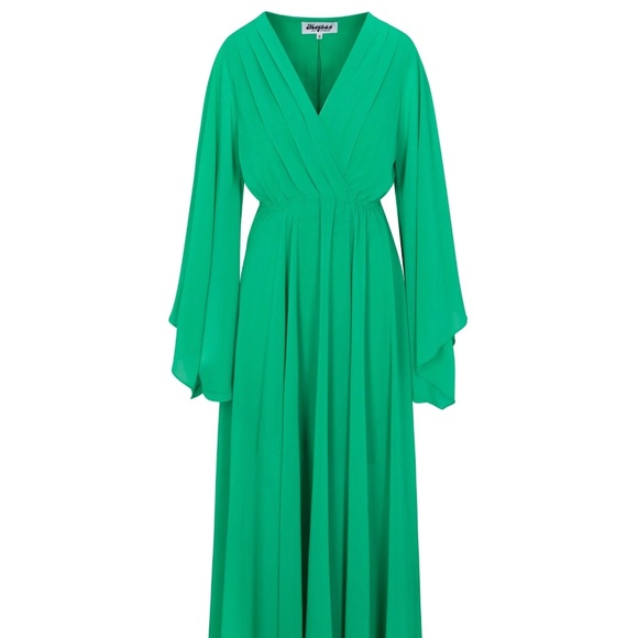NWT MEGHAN SUNSET MAXI DRESS - EMERALD - size small - Picture 3 of 6